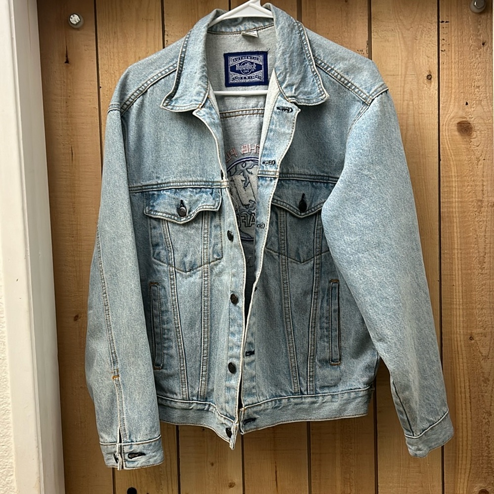 Vintage Authentic Hard Rock Cafe San Francisco Denim Jacket